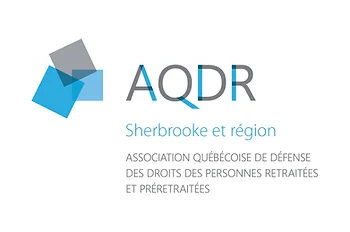 Logo de l'AQDR Sherbrooke et région (Association québécoise de défense des droits des personnes retraitées et préretraitées)