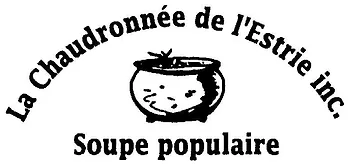 Logo de la chaudronnée de l'Estrie inc. Soupe populaire