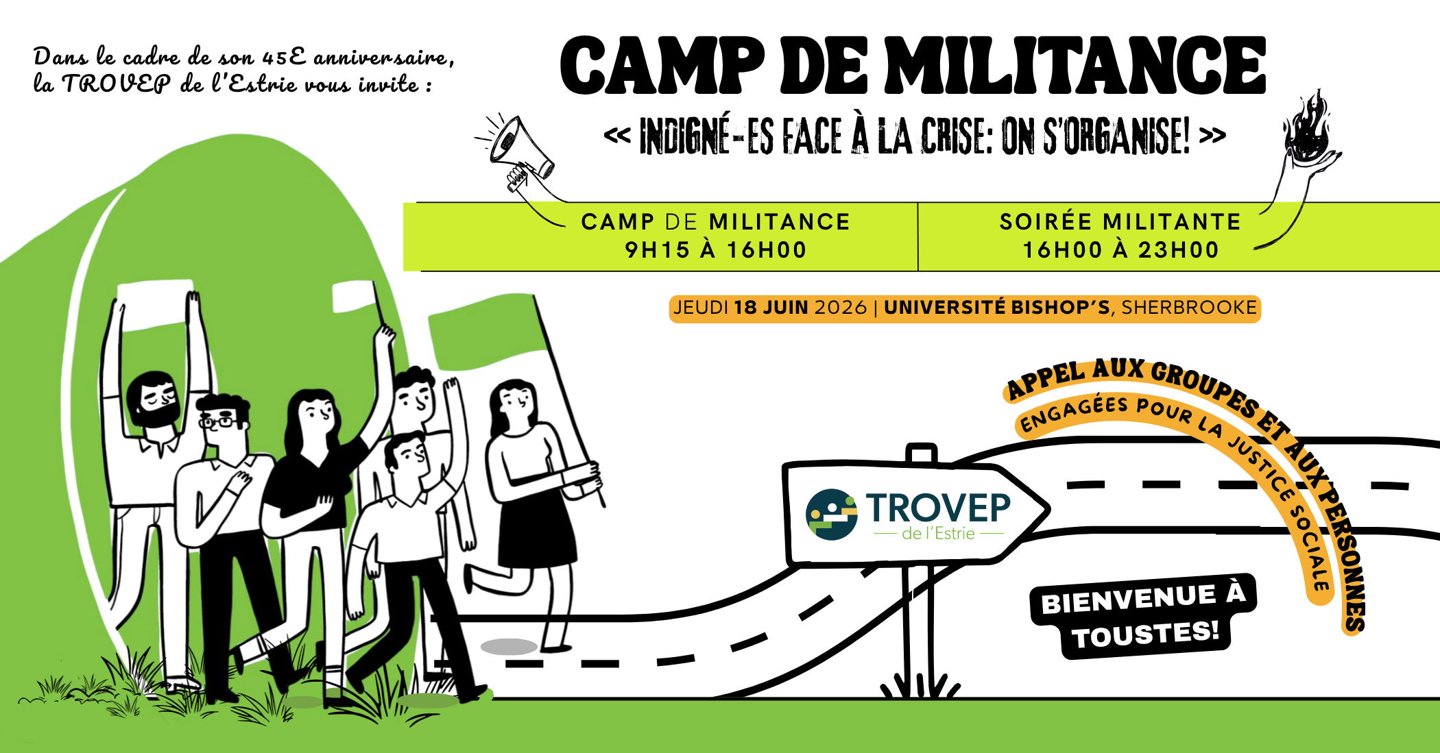 Camp de militance – Indigné-es face aux crises: on s’organise!